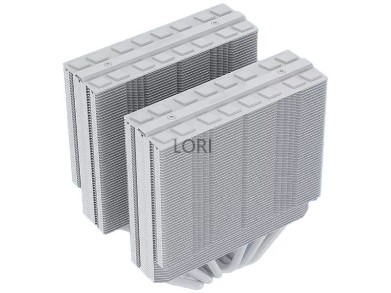 White Fanless Passive PC CPU Cooler