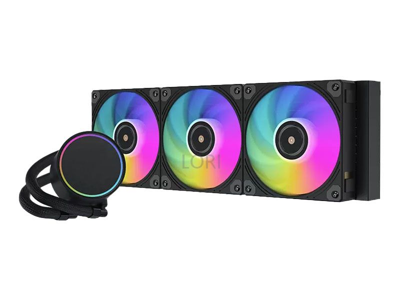 Black CPU Magnetic Fan Liquid Cooler