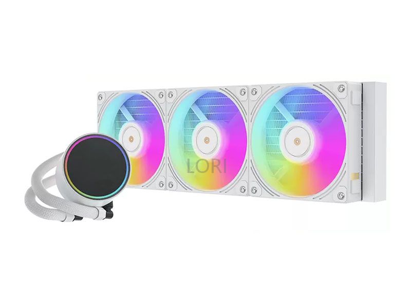 White Integrated High Performance Motor Liquid CPU Cooler