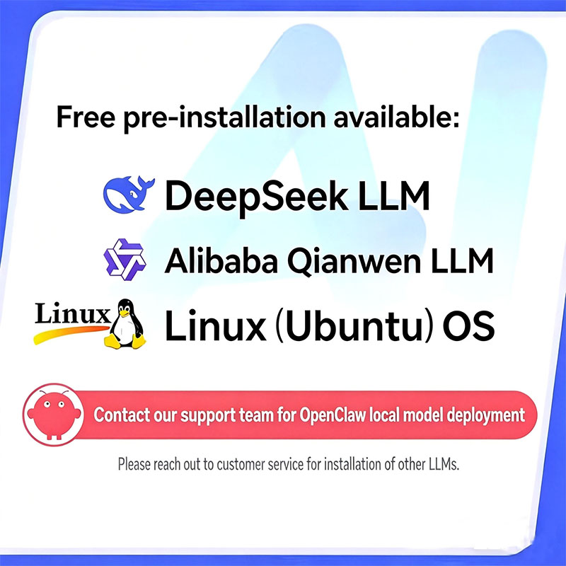 Pre-installed model AI computer